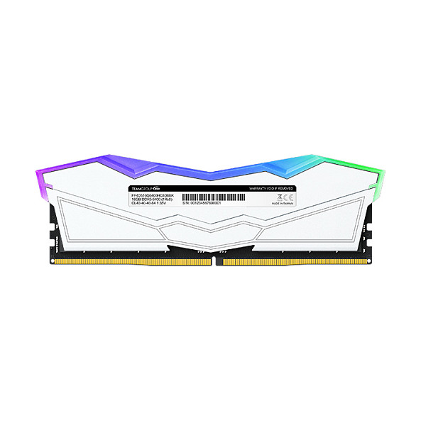 32GB Team Group DIMM 6000 (2x 16 GB) Dual-Kit (wei, FF4D532G6000HC38ADC01, Delta RGB, INTEL XMP) CL38