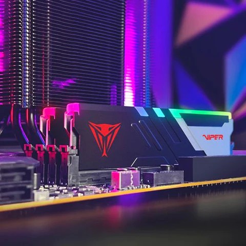32 GB Patriot DIMM 6800 (2x 16 GB) Dual-Kit (black, PVVR532G680C34K, Viper Venom RGB, INTEL XMP)