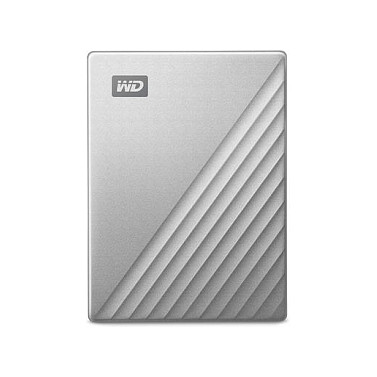 2,5" WD My Passport Ultra 4TB Silver USB-C/USB3.0 HDD 6,4cm 2,5Zoll Metal finish RTL portable external
