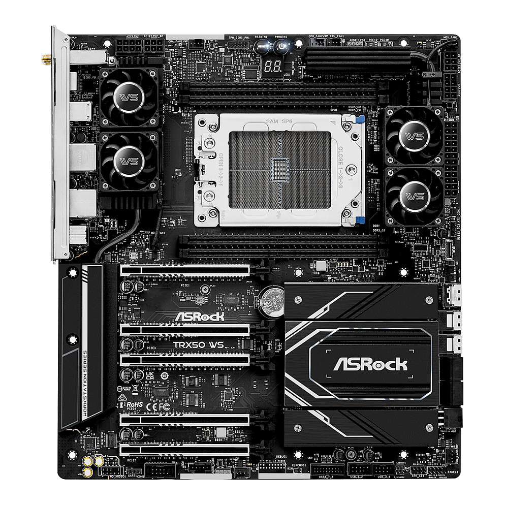 Asrock Motherboard TRX50 WS E-ATX Socket sTR5 Retail