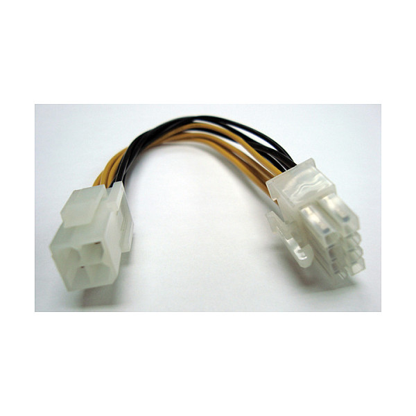 ROLINE Internes Power Adapterkabel, ATX12V P4-Socket - 8pin EPS-Plug, 0,15 m
