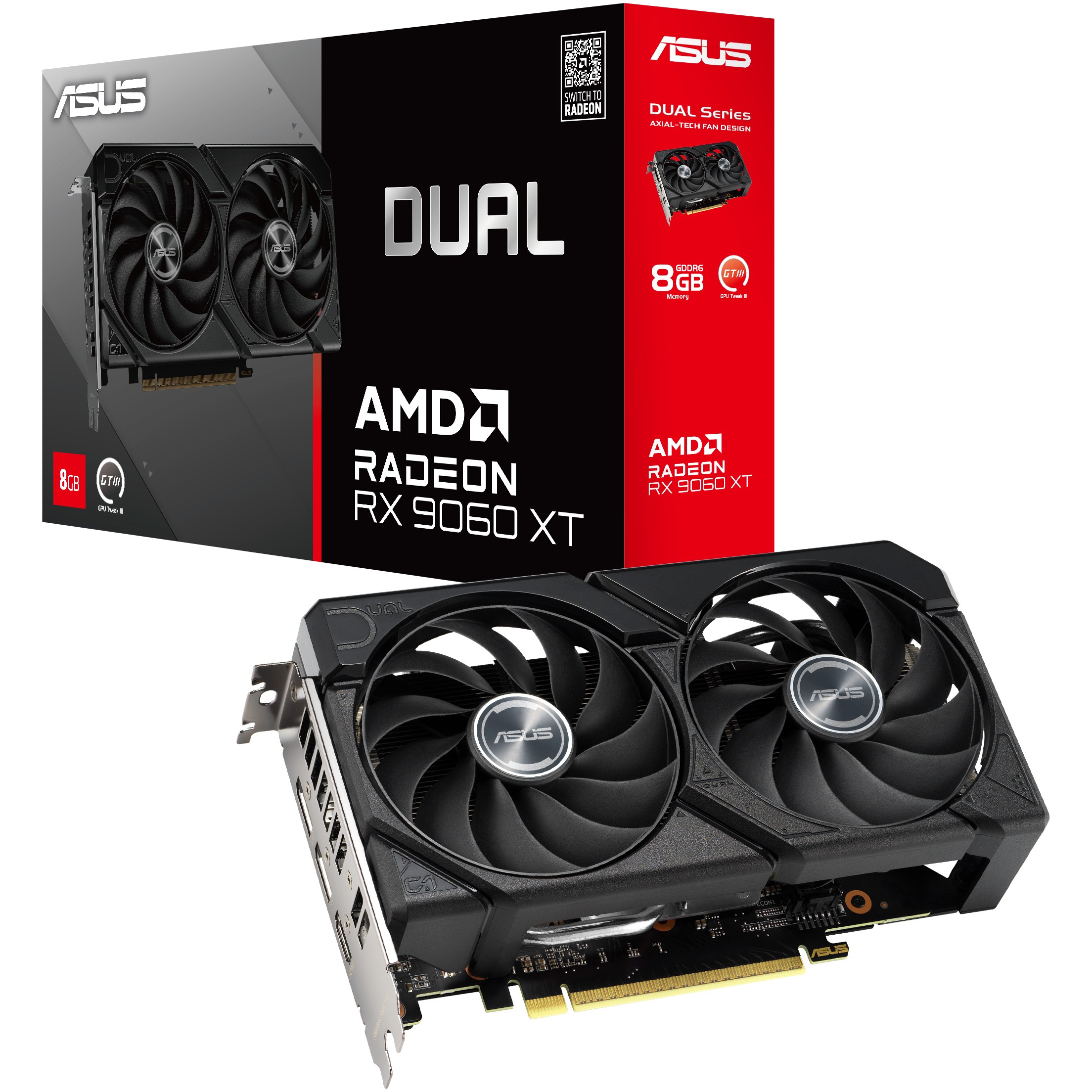 RX 9060 XT 8GB ASUS DUAL GDDR6
