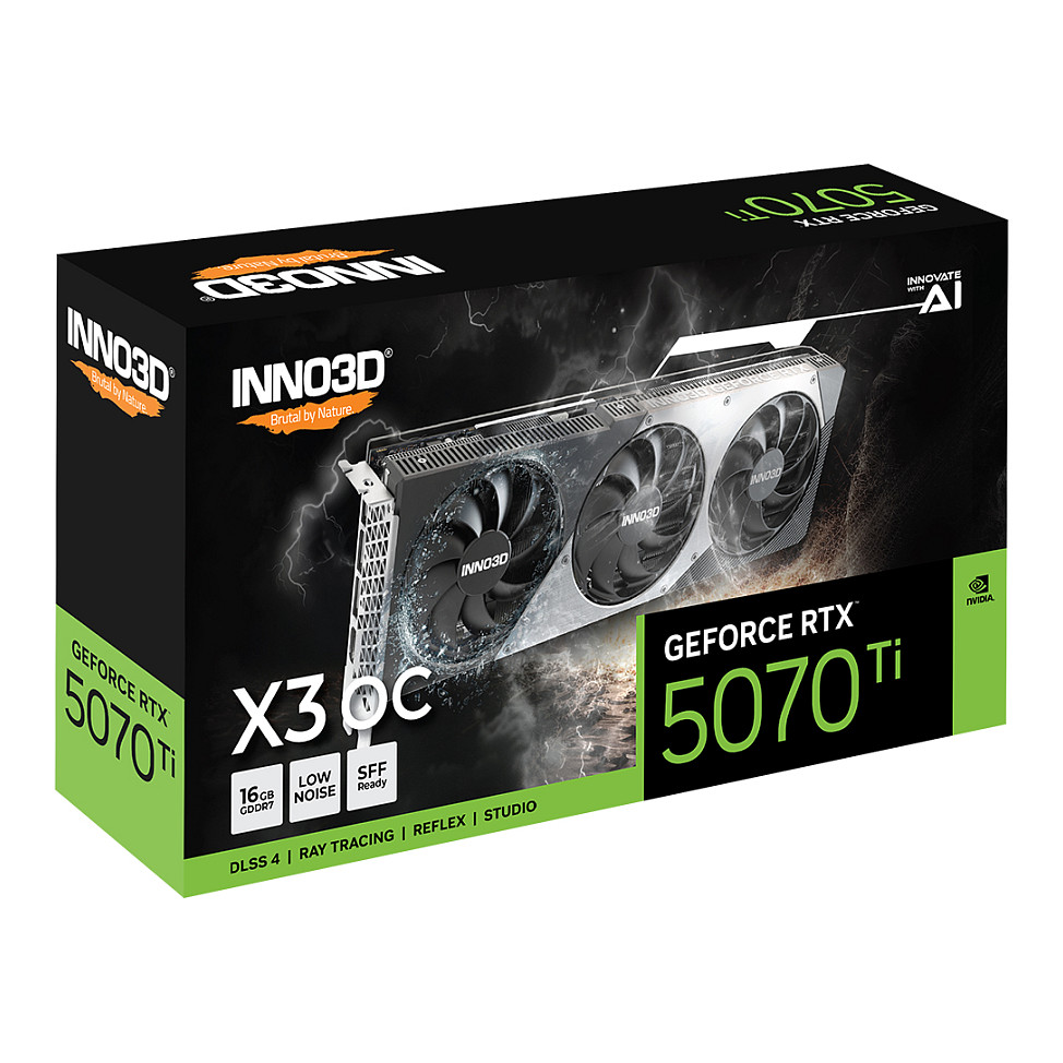 RTX 5070 Ti 16GB Inno3D X3 OC GDDR7 3Fan
