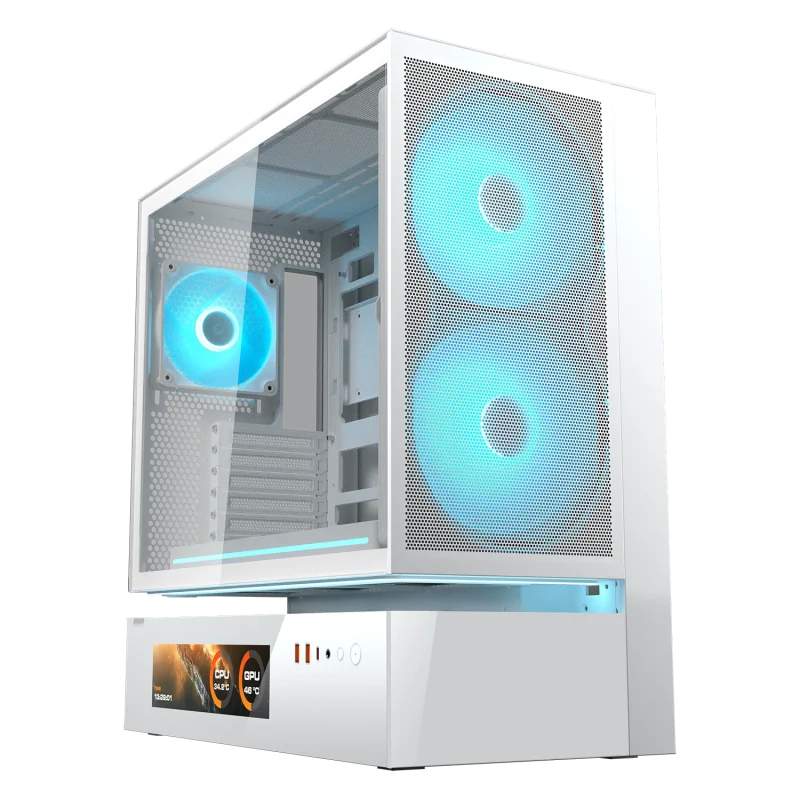 Cougar Case CFV235 Mesh Vision (White) (W/ Fans)