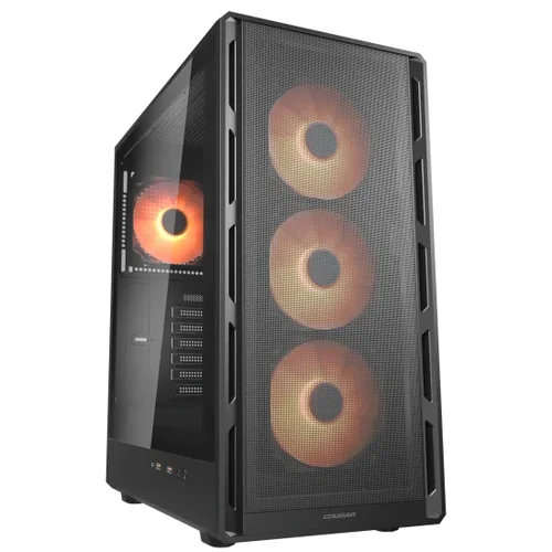 COUGAR Midi Tower Case Airface Pure PRO, ARGB, Black (W/O Fans)