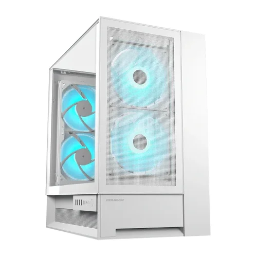COUGAR Midi Tower Case OmnyX, ARGB, White (W/ Fans)