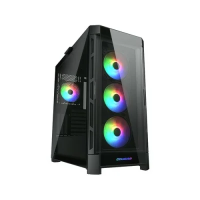 COUGAR Midi Tower Case Duoface Pro ARGB, Black (W/O Fans)
