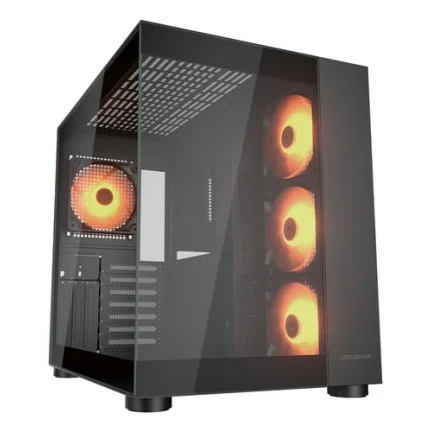 COUGAR Midi Tower Case, FV150 ARGB, Black (W/O Fans)