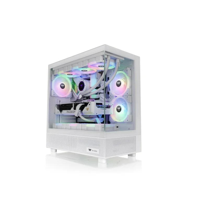 View 270 Plus TG ARGB Snow/White/Win/SPCC/Tempered Glass*2/120mm ARGB Lite White Reverse Fan*2+120mm ARGB Lite White Fan*1/Brown
