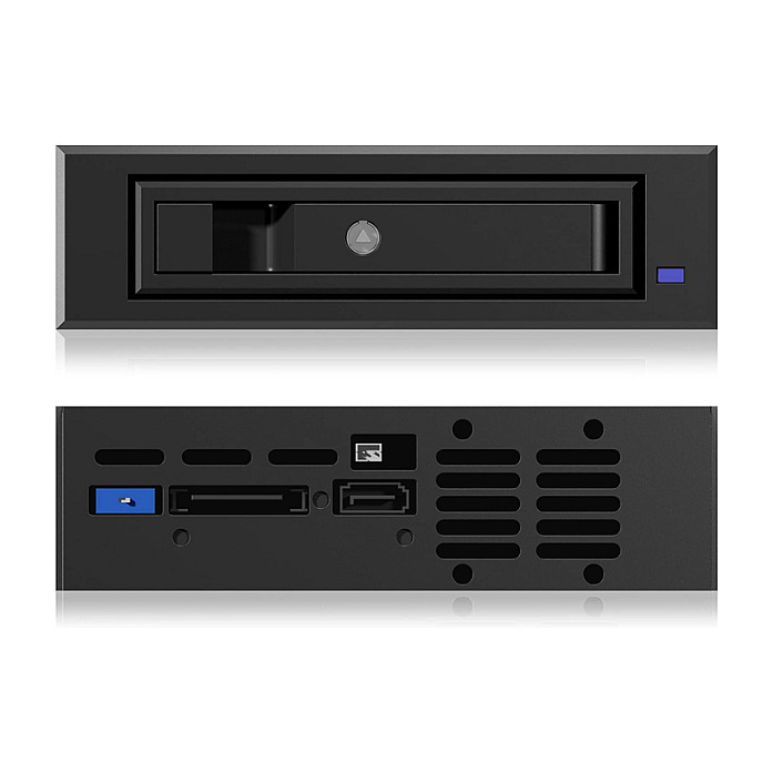 Wechselrahmen, 1x 3,5"/2,5" SATA/SAS HDD zu 1x SATA Host in 5,25" Einbauschacht, unterstützt SATA III 6 Gbit/s ICY BOX