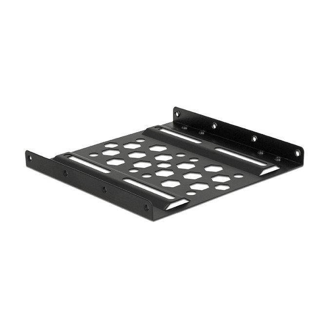 Delock Aluminium Einbaurahmen 2.5" zu 3.5" schwarz