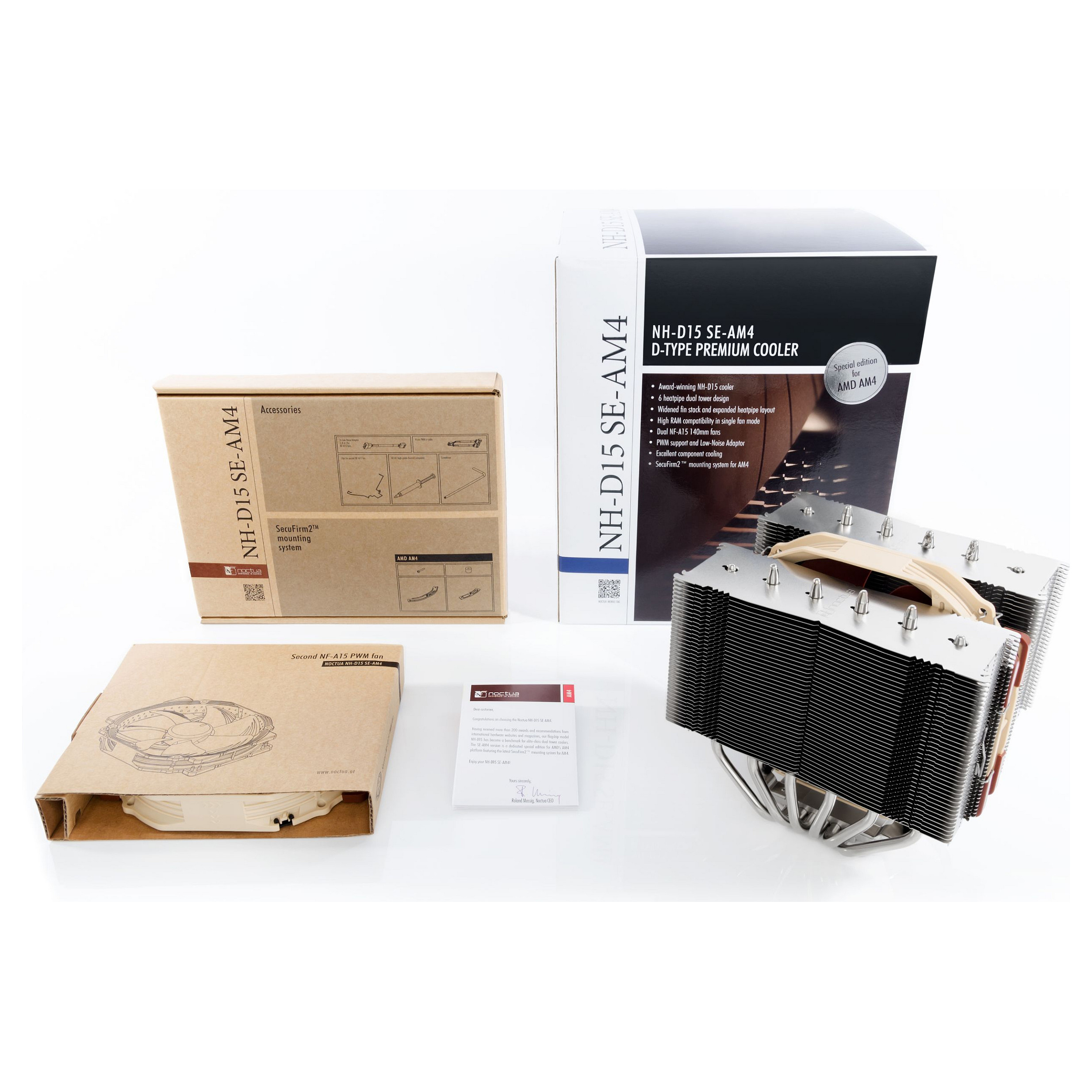 K NOCTUA NH-D15 SE-AM4 Prozessor Kühler Computer Kühlkomponente