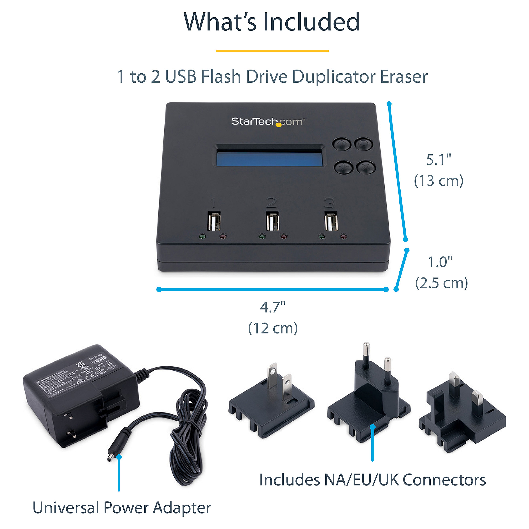 StarTech.com 1:2 Standalone USB 2.0 USB Stick Duplizierer und Eraser