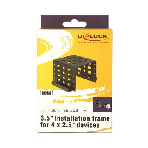 Delock 18271 Speicherlaufwerksgehäuse 2.5 Zoll HDD / SSD-Gehäuse Schwarz