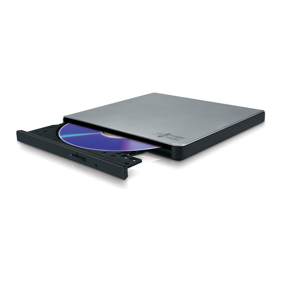 Externer DVD-Brenner HLDS GP57ES40 Slim USB silver