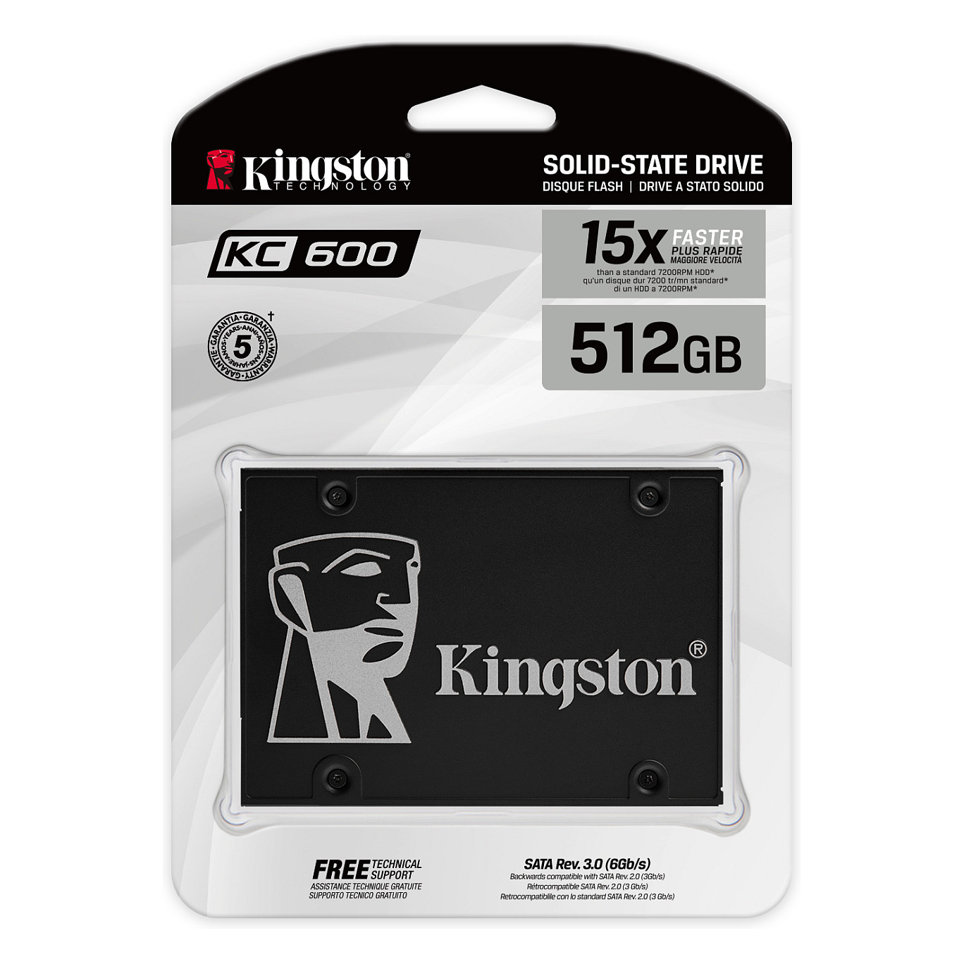 2.5" 512GB Kingston KC600