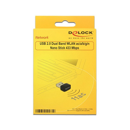 DeLock WLAN USB 2.0 Dualband Nano Stick