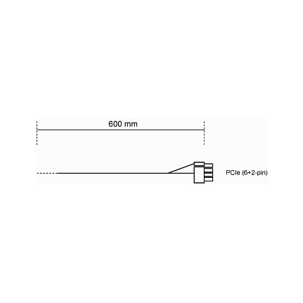 be quiet! CS-6610 - Stromkabel - 8-poliger PCIe Power (6+2)