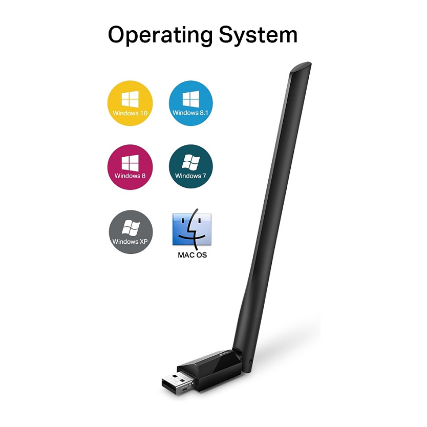 TP-LINK Archer T2U Plus - AC600 High Gain Dual Band Wi-Fi USB Adapter