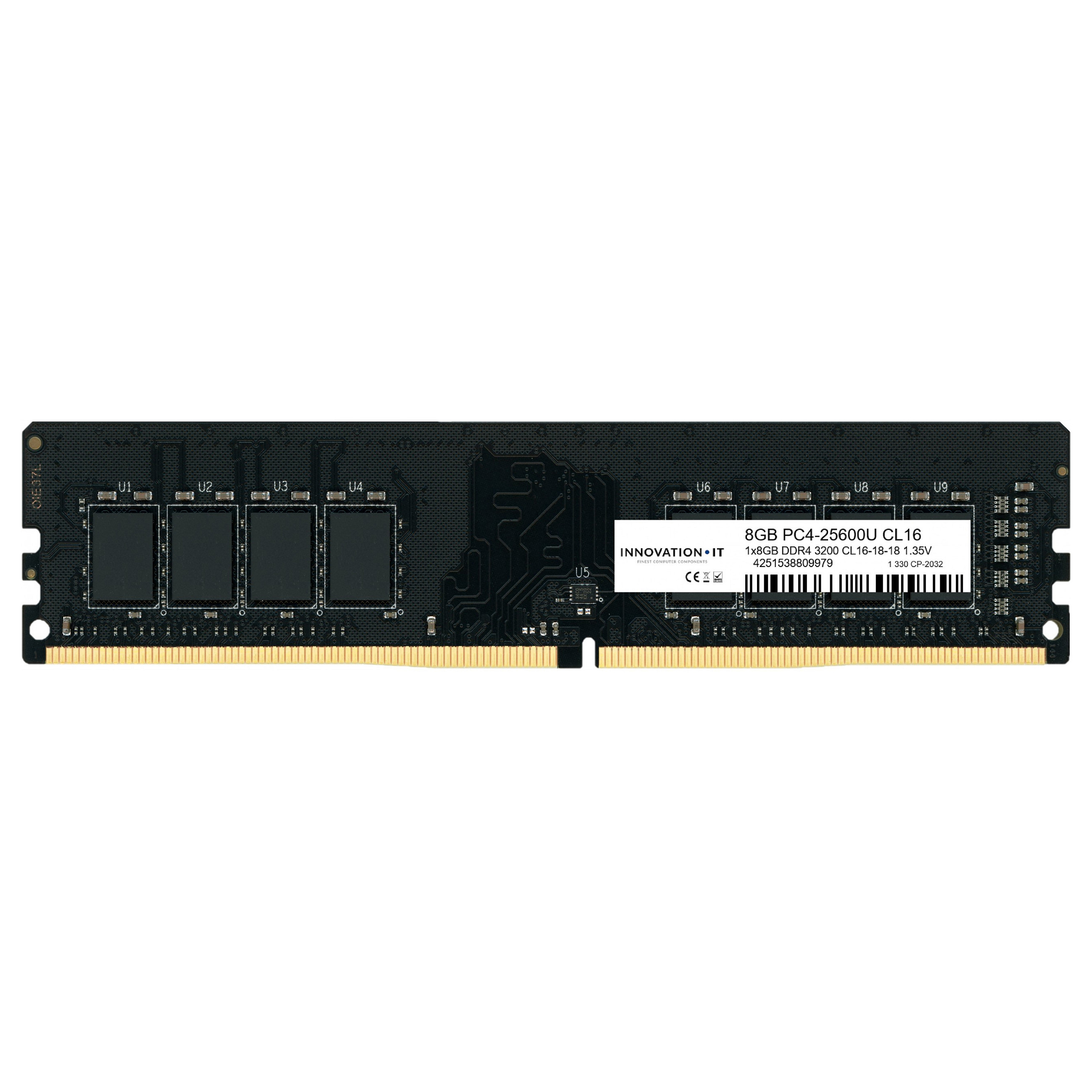 3200 8GB Innovation IT CL16-18-18 1.35V LD 8-Chip