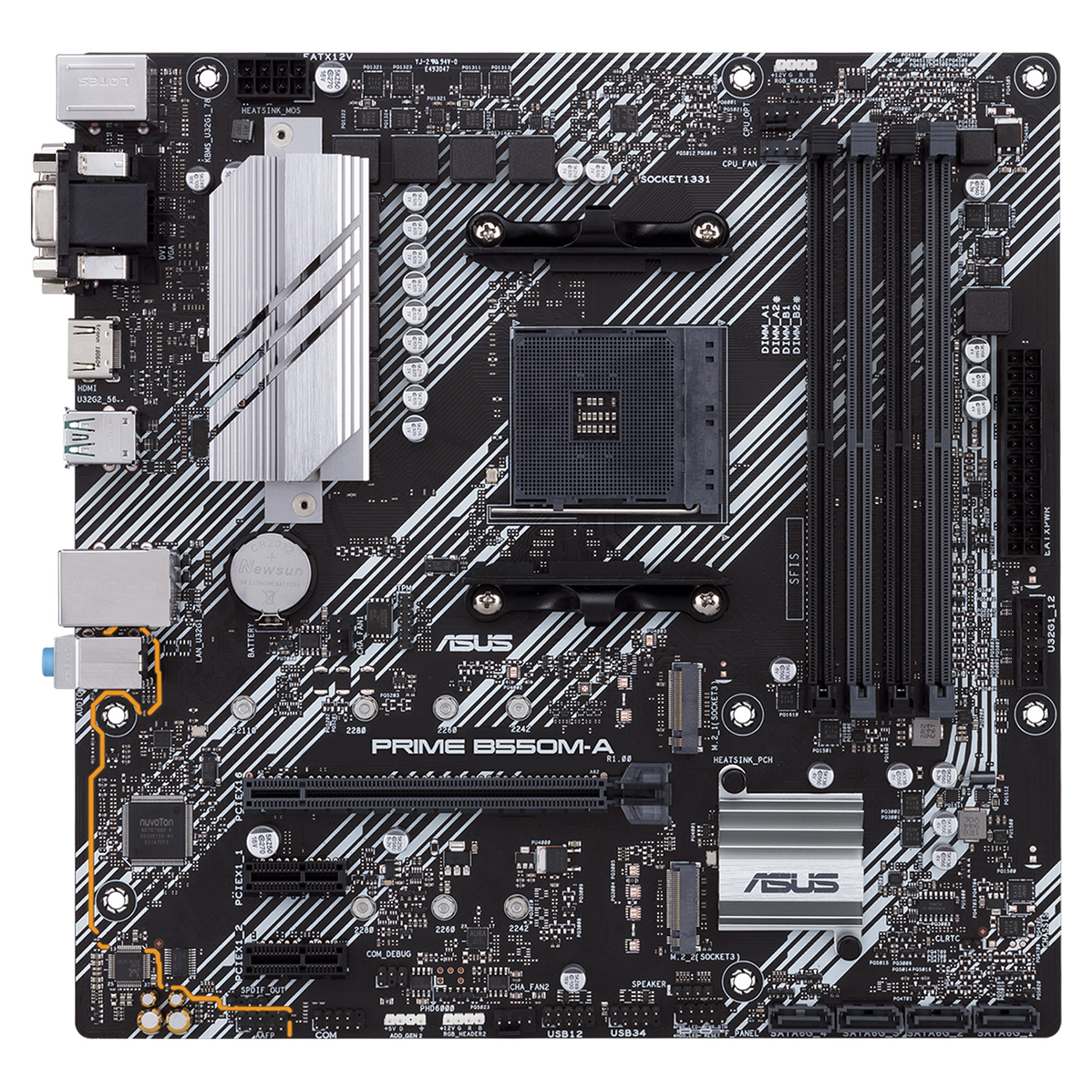 ASUS PRIME B550M-A AM4 B550/HDMI-DVI-VGA/M.2/µATX