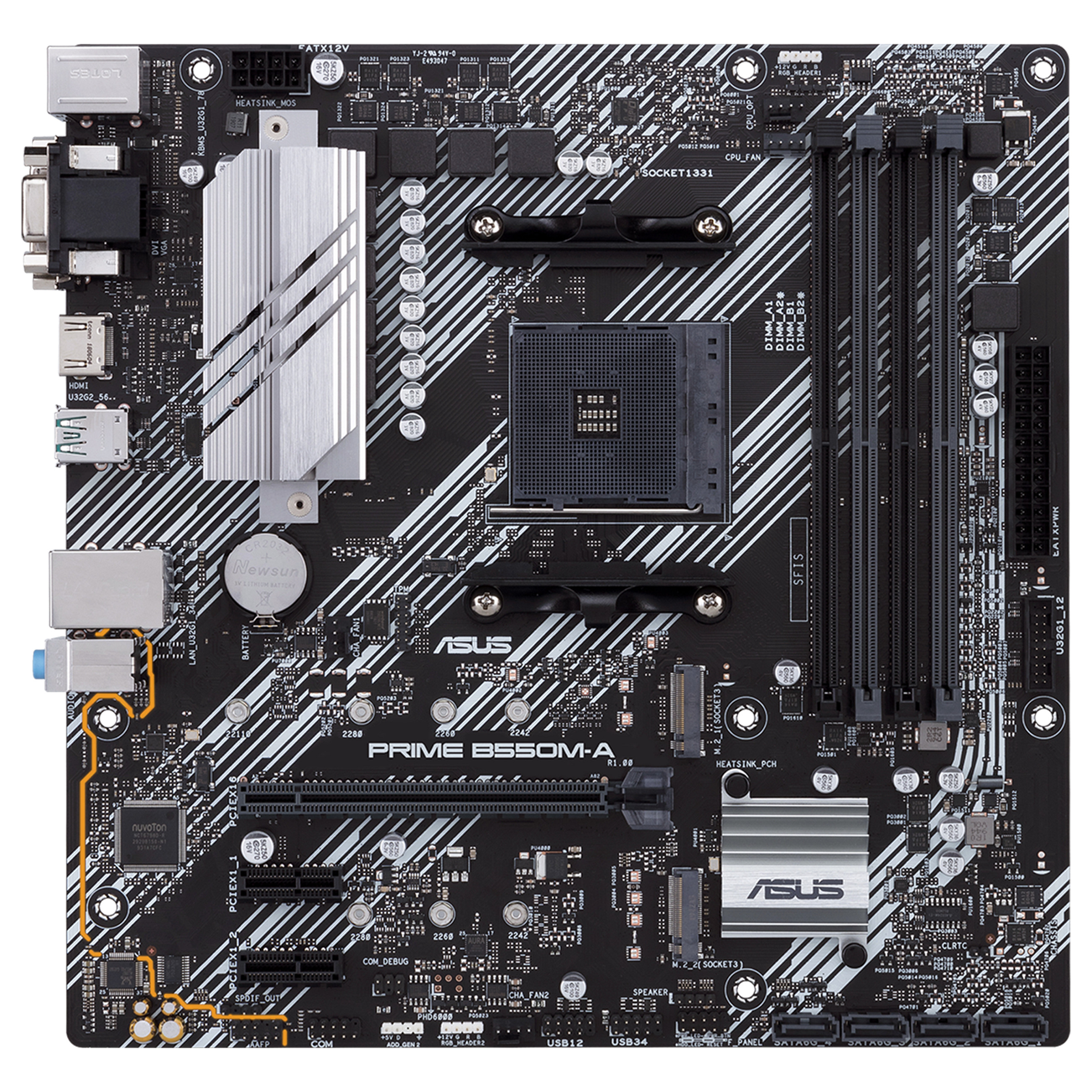 ASUS PRIME B550M-A AM4 B550/HDMI-DVI-VGA/M.2/µATX