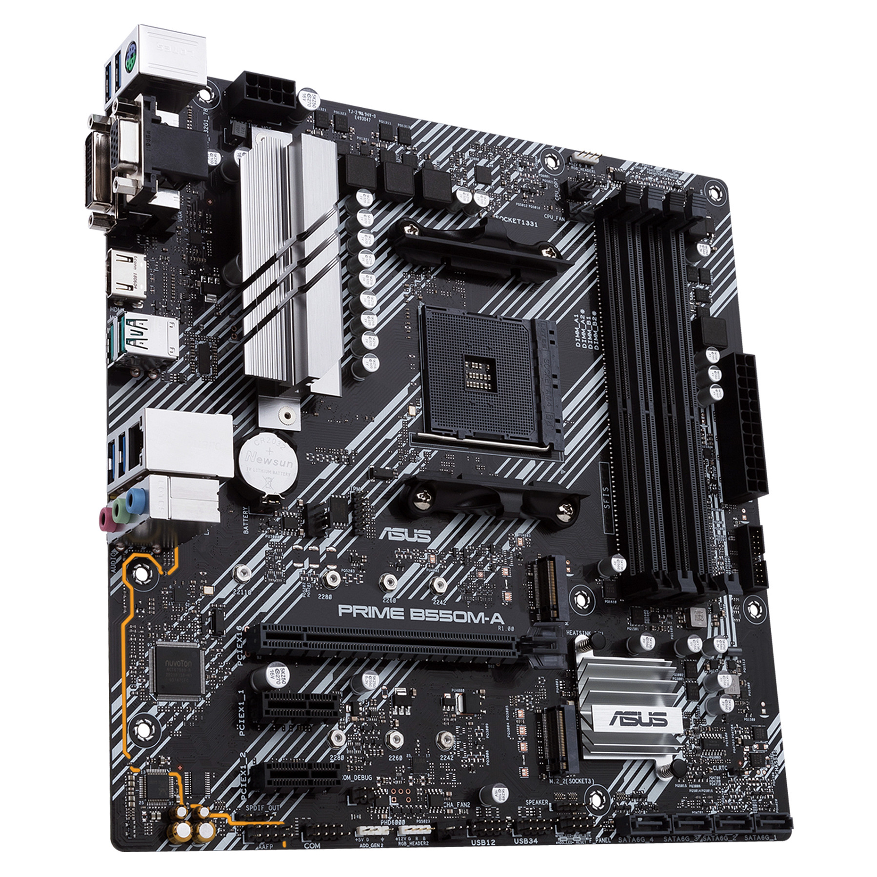 ASUS PRIME B550M-A AM4 B550/HDMI-DVI-VGA/M.2/µATX