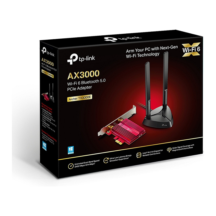 TP-LINK Archer TX3000E - WLAN / Bluetooth - 2402 Mbit/s