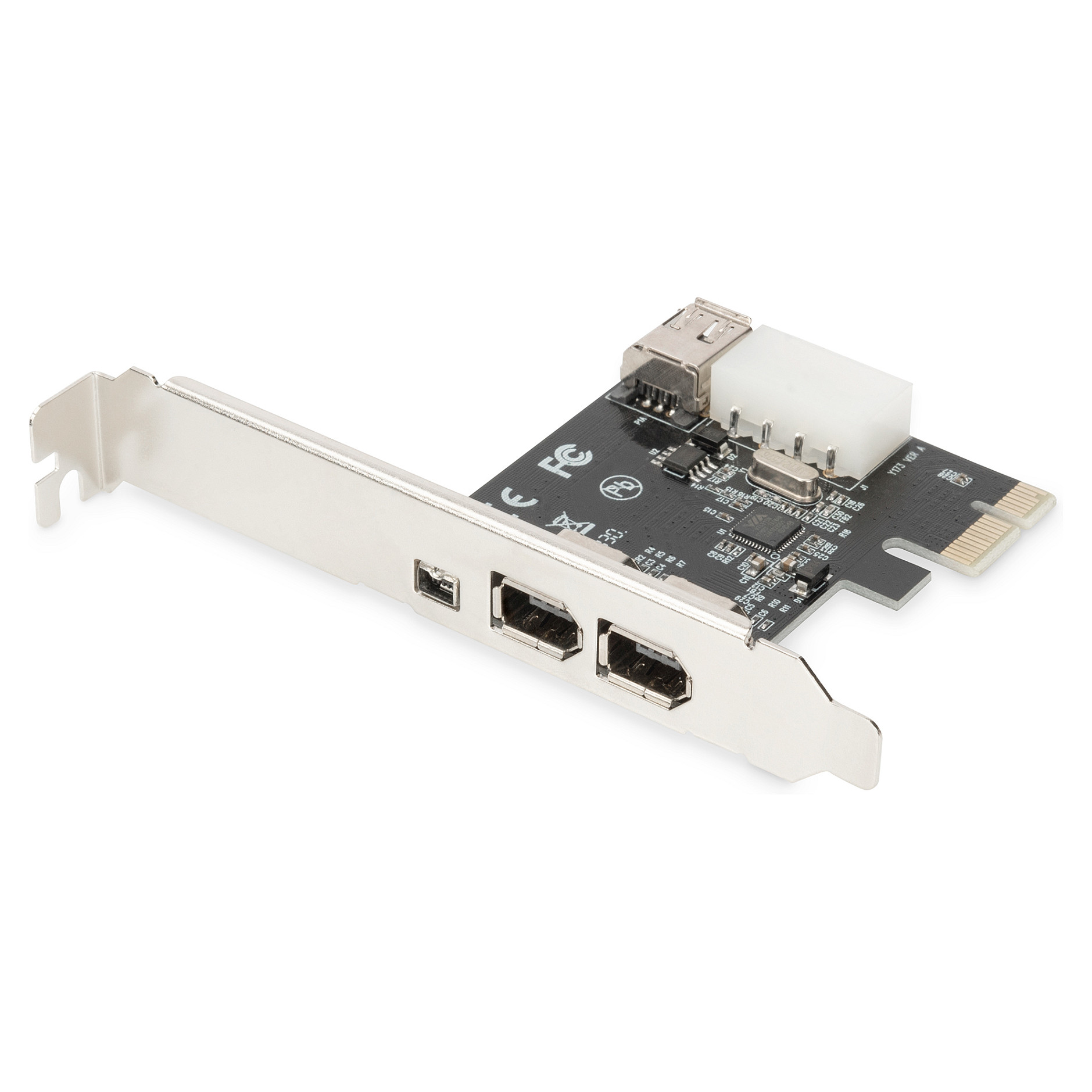 DIGITUS 1 x PCI Express Karte, Firewire 1394a (2+1 Port)