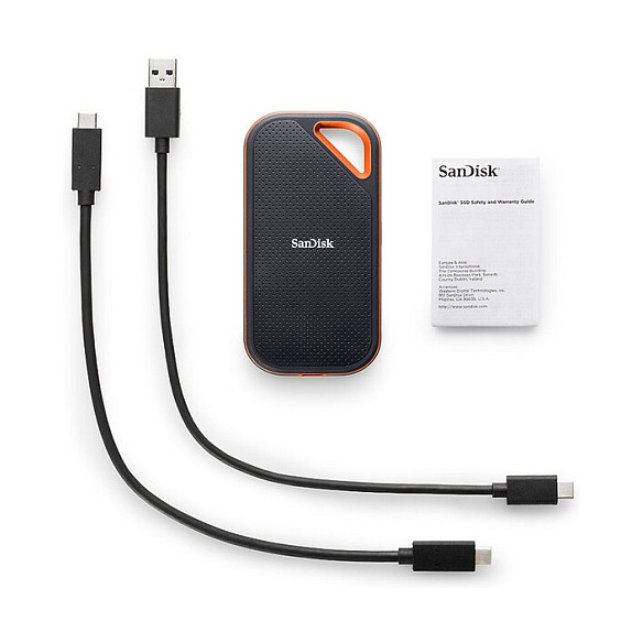 2TB Sandisk Extreme PRO Portable USB 3.2 Gen2x2 Schwarz
