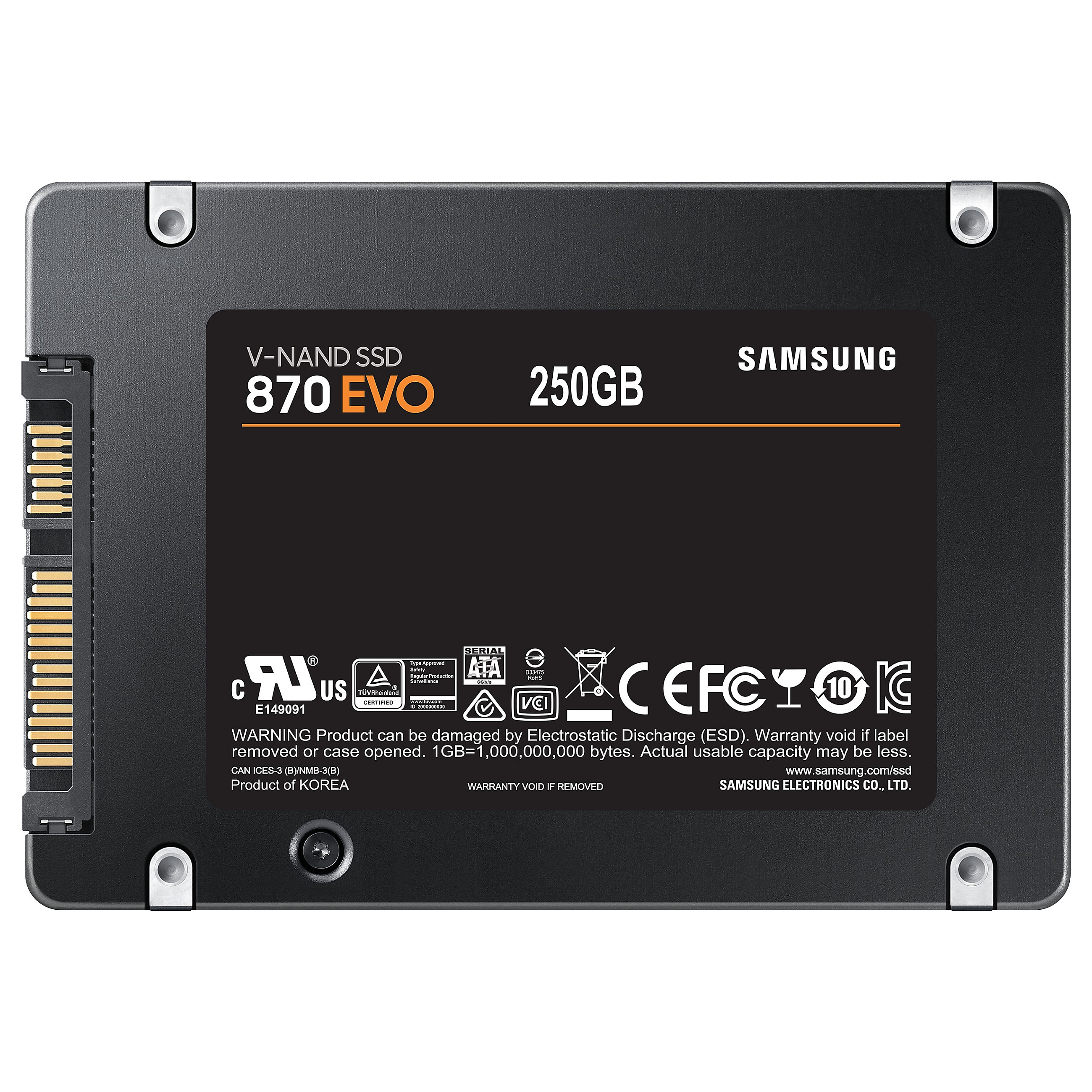 2.5" 250GB Samsung 870 EVO retail