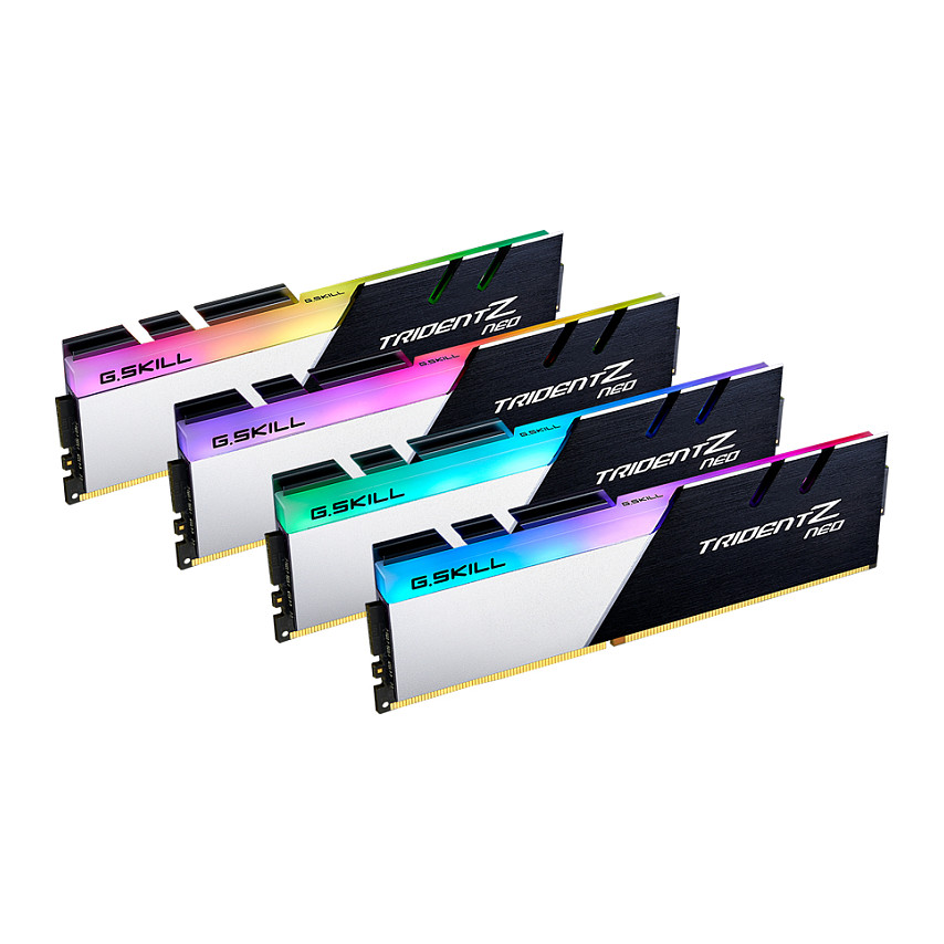 3600 G.Skill TridentZ Neo Series Kit 4x 32GB CL18 Black/Silver RGB