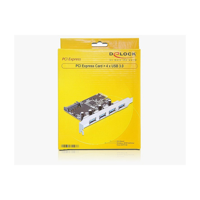 DeLock PCI Ex Card > 4x USB 3.0 Adapter