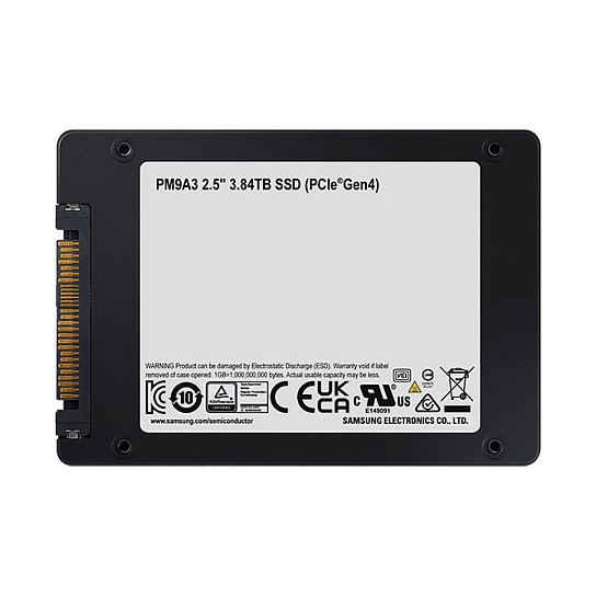 Ent. 2.5" 3.8TB Samsung PM9A3 NVMe PCIe 4.0 x 4 bulk