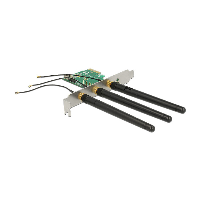 PCI Express Card > 1 x internal M.2 Key A Slot with 3 external Antennas