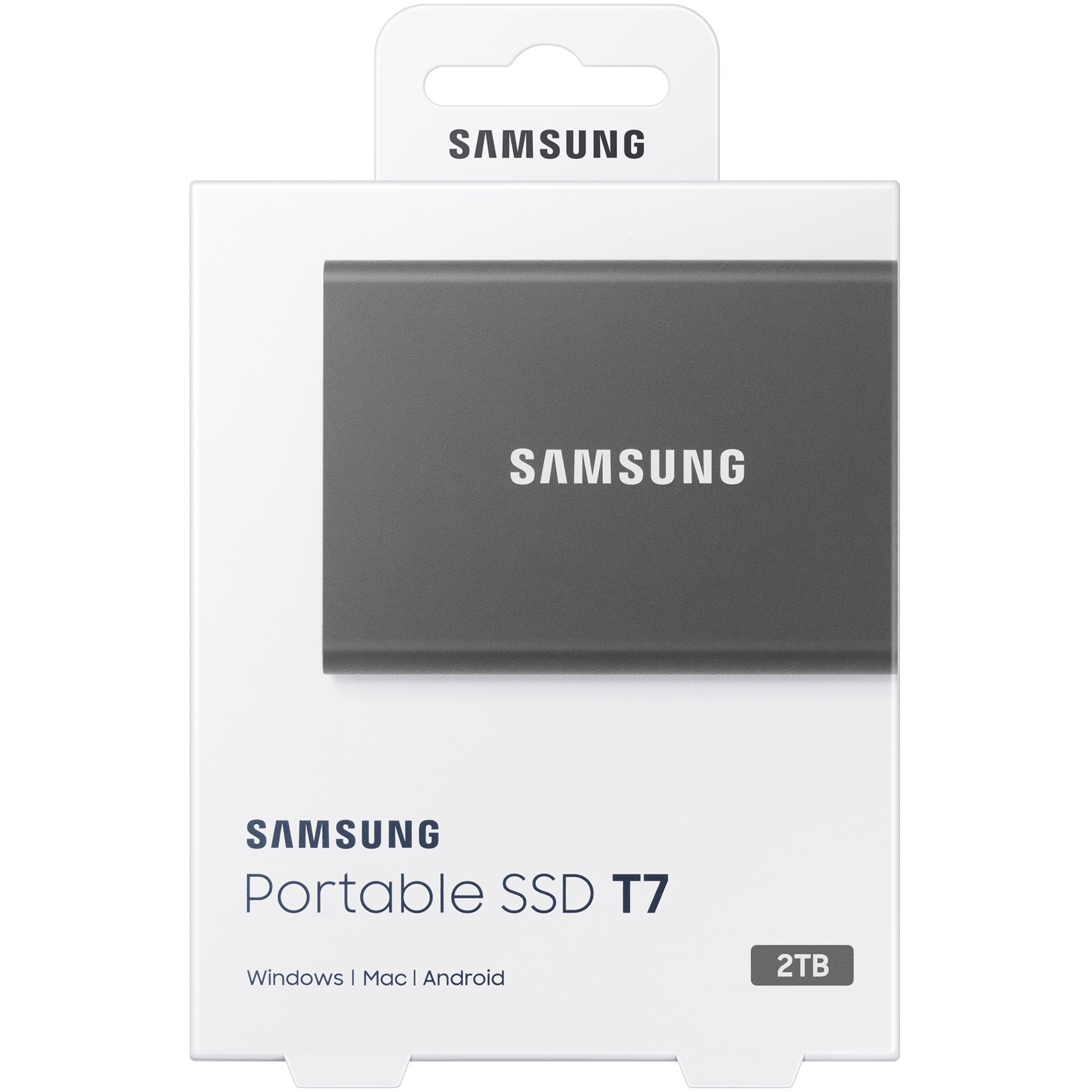 2TB Samsung Portable T7 USB 3.2 Gen2 Titan Gray retail