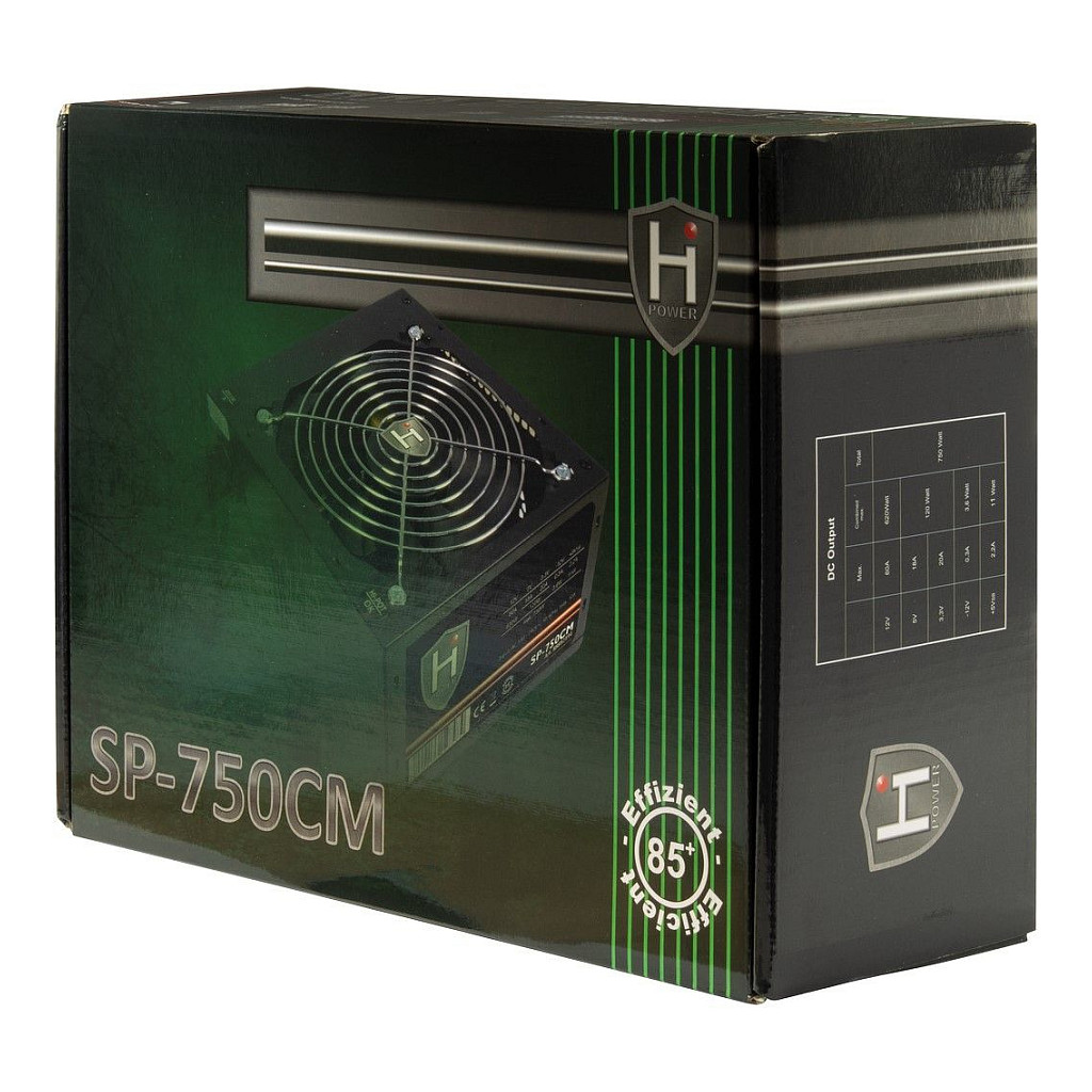 750W Inter-Tech Netzteil 750W HIPOWER SP-750CM