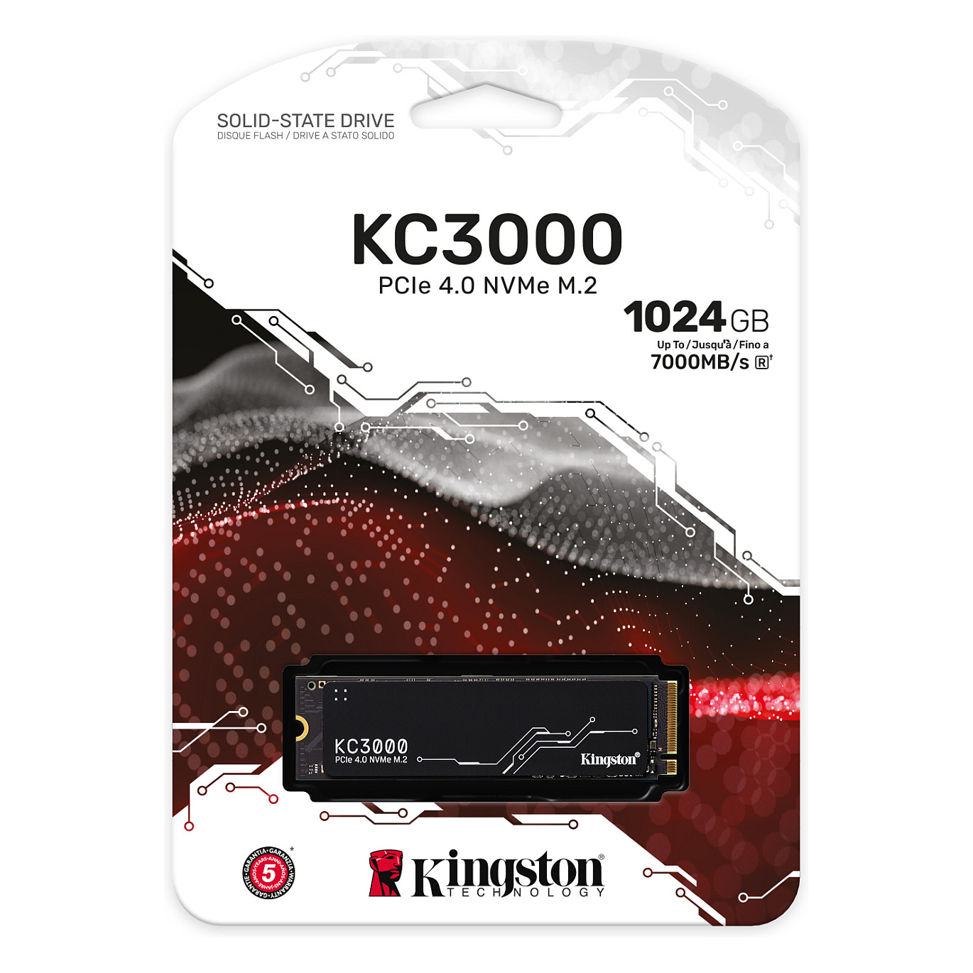 M.2 1TB Kingston KC3000 NVMe PCIe 4.0 x 4