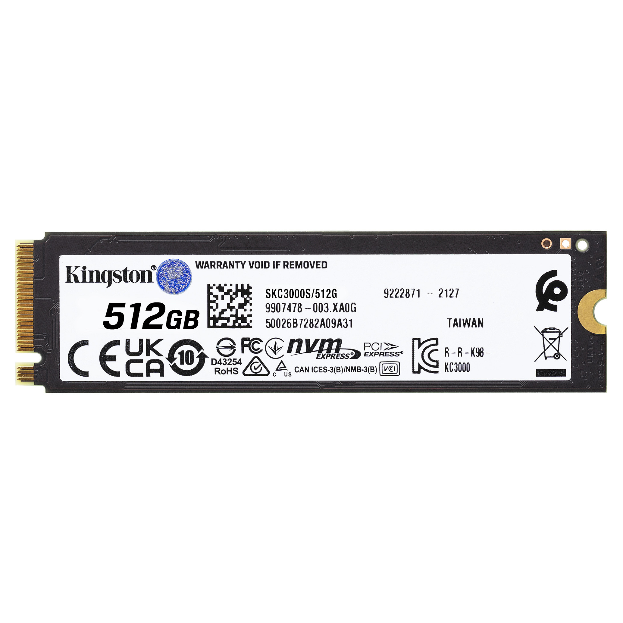M.2 512GB Kingston KC3000 NVMe PCIe 4.0 x 4