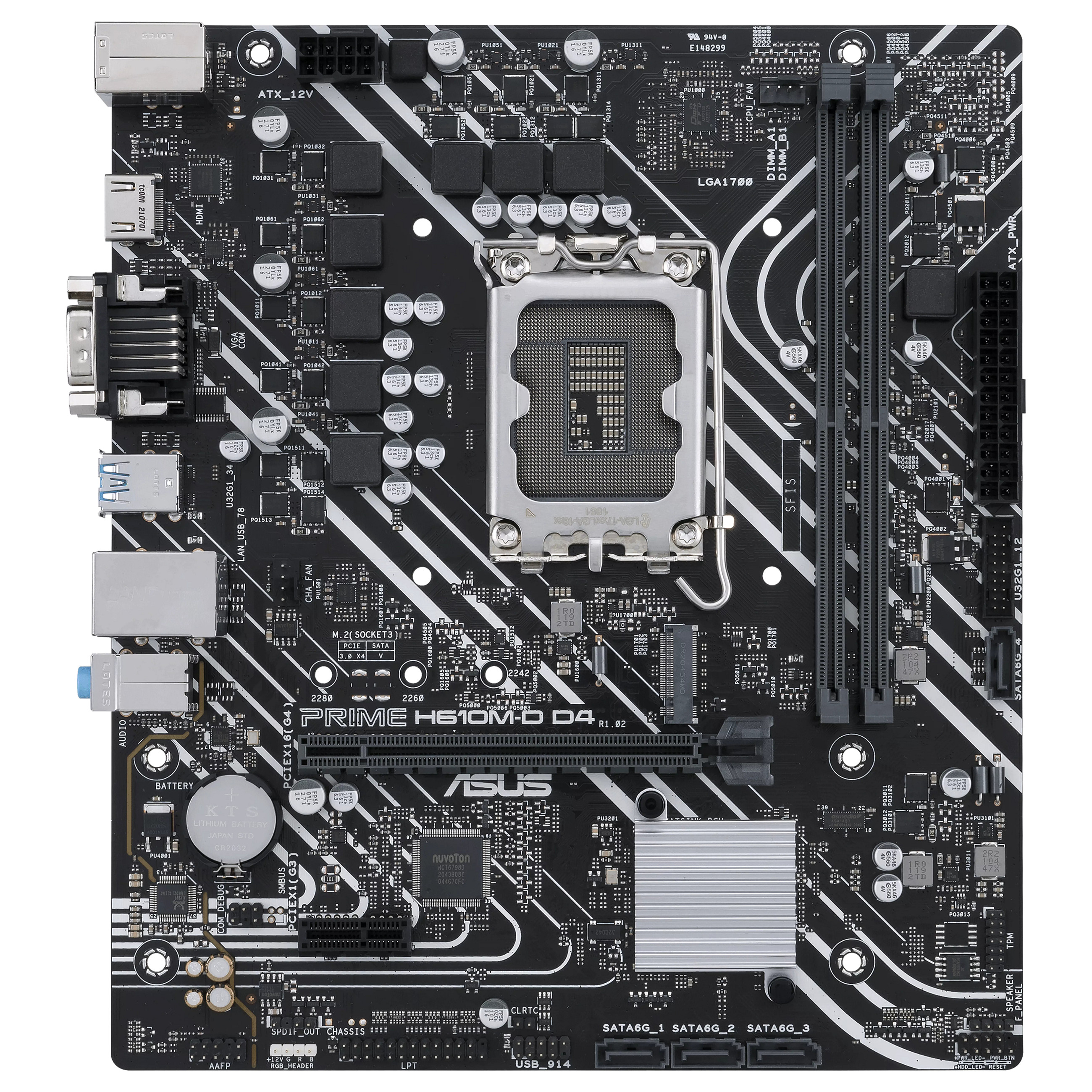 1700 ASUS PRIME H610M-D DDR4