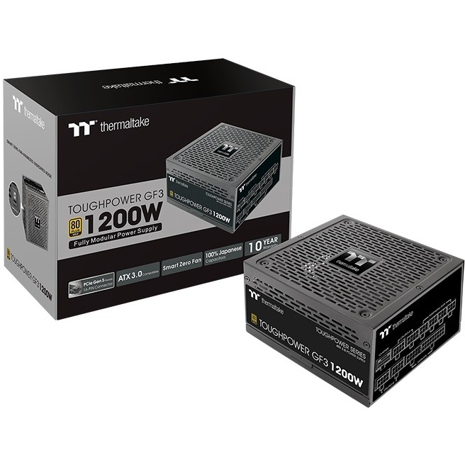 1200W ATX3.0 Thermaltake Tt Toughpower GF3 PCIe Gen 5.0 Ready 80+ Gold