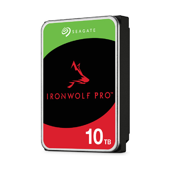 SEAGATE Ironwolf PRO Enterprise NAS HDD 10TB 7200rpm 6Gb/s SATA 256MB cache 8,9cm 3.5Zoll 24x7 für NAS & RAID Rackmount Systeme BLK