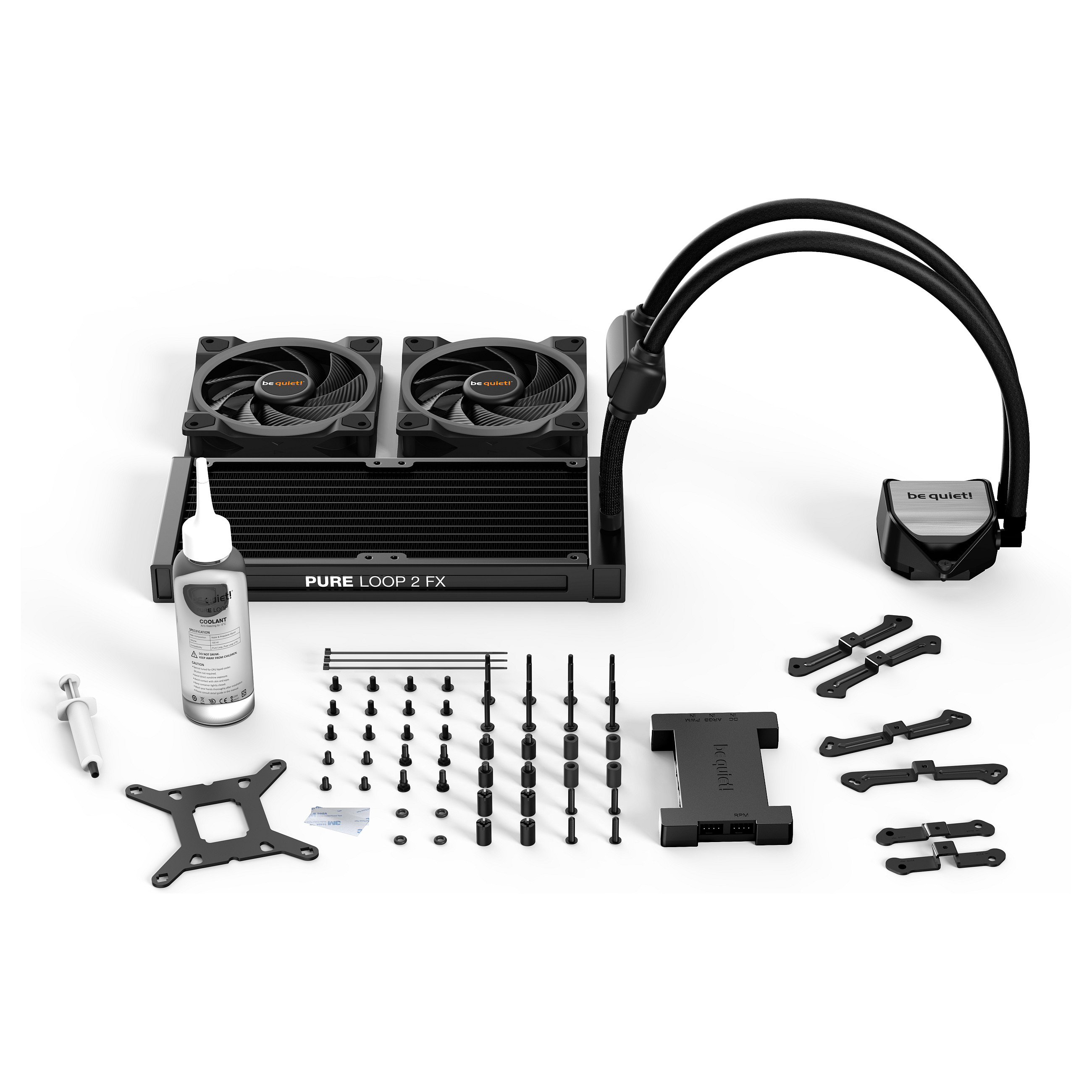 K Cooler Wasserkühlung be quiet! Pure Loop 2 FX 240mm ARGB Water Cooler 2 x Light Wings 120mm PWM High Speed