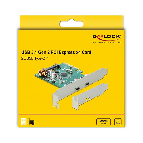 USB 3.1 PCIex1 2xInt.2xExt. DeLOCK
