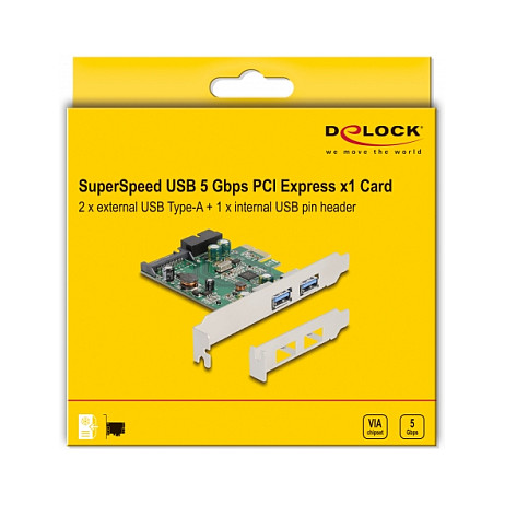 USB 3.0 PCIex1 2xInt.2xExt. DeLOCK