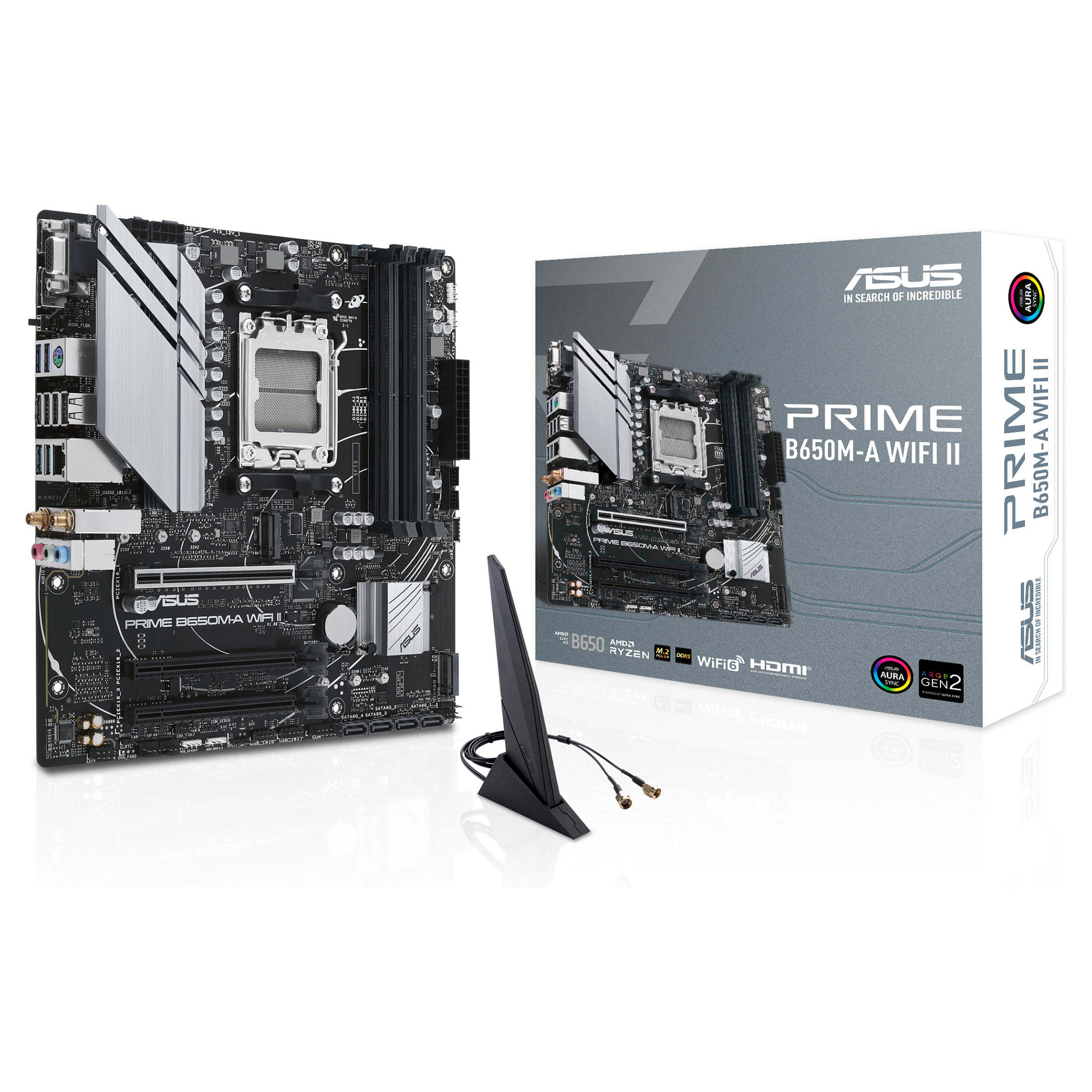 ASUS PRIME B650M-A WIFI II AM5 B650/HDMI-DP-VGA/2xM.2/µATX