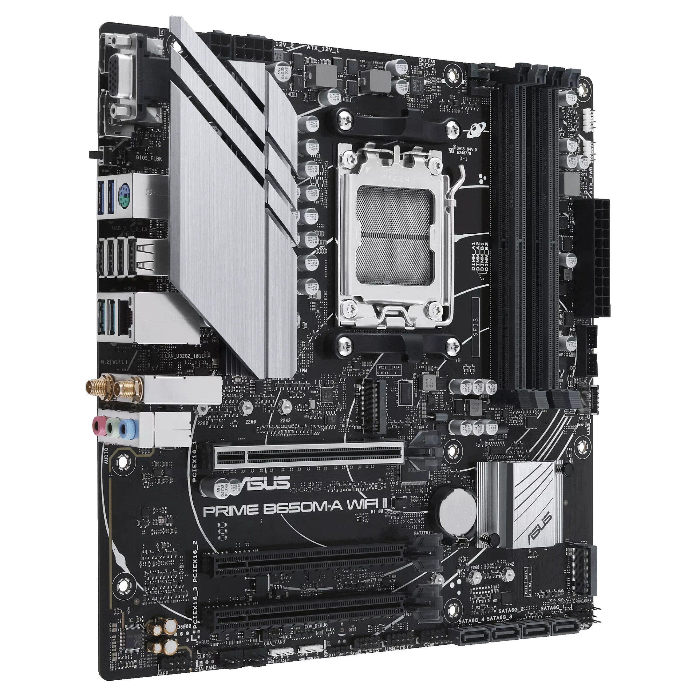 ASUS PRIME B650M-A WIFI II AM5 B650/HDMI-DP-VGA/2xM.2/µATX
