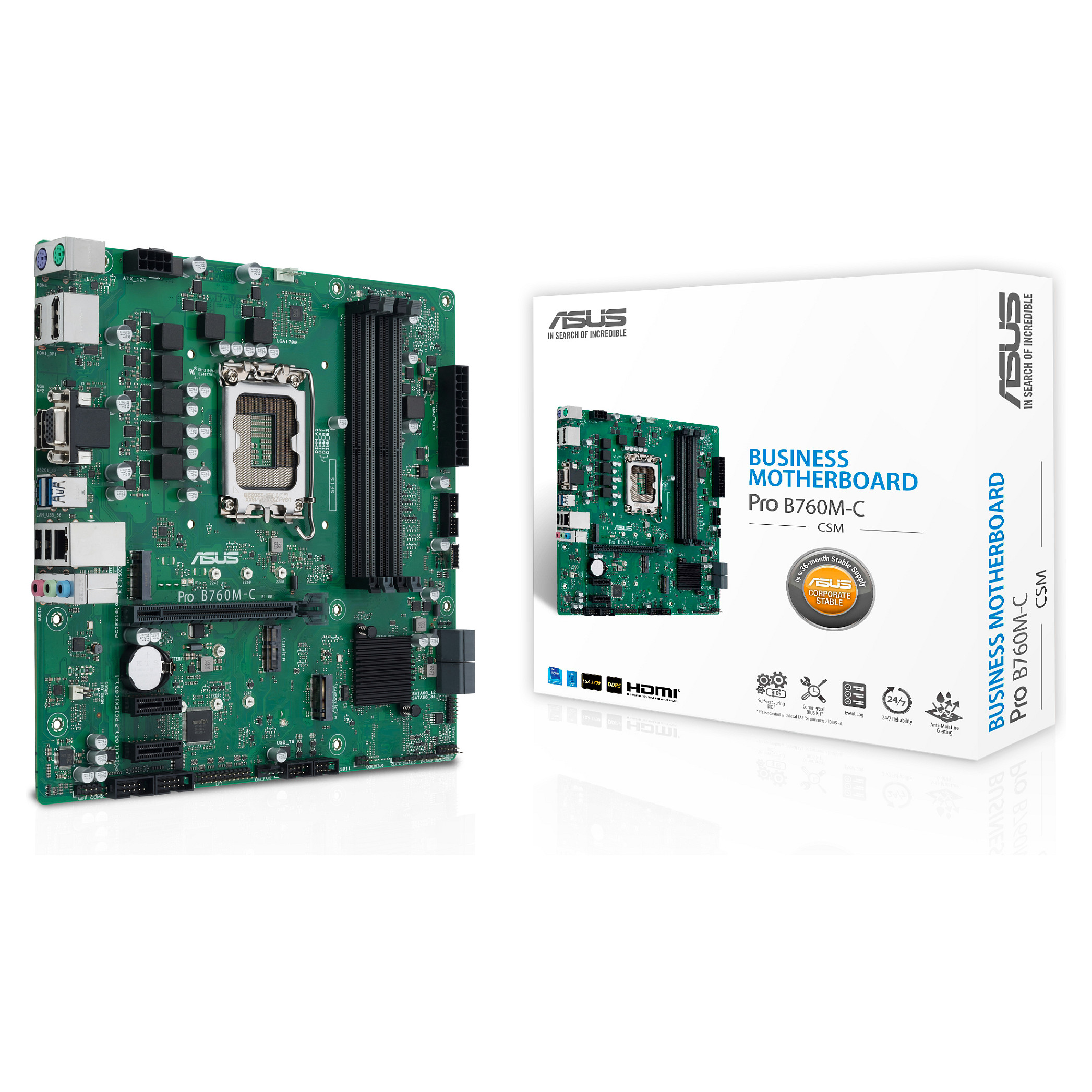 1700 ASUS PRO B760M-C-CSM