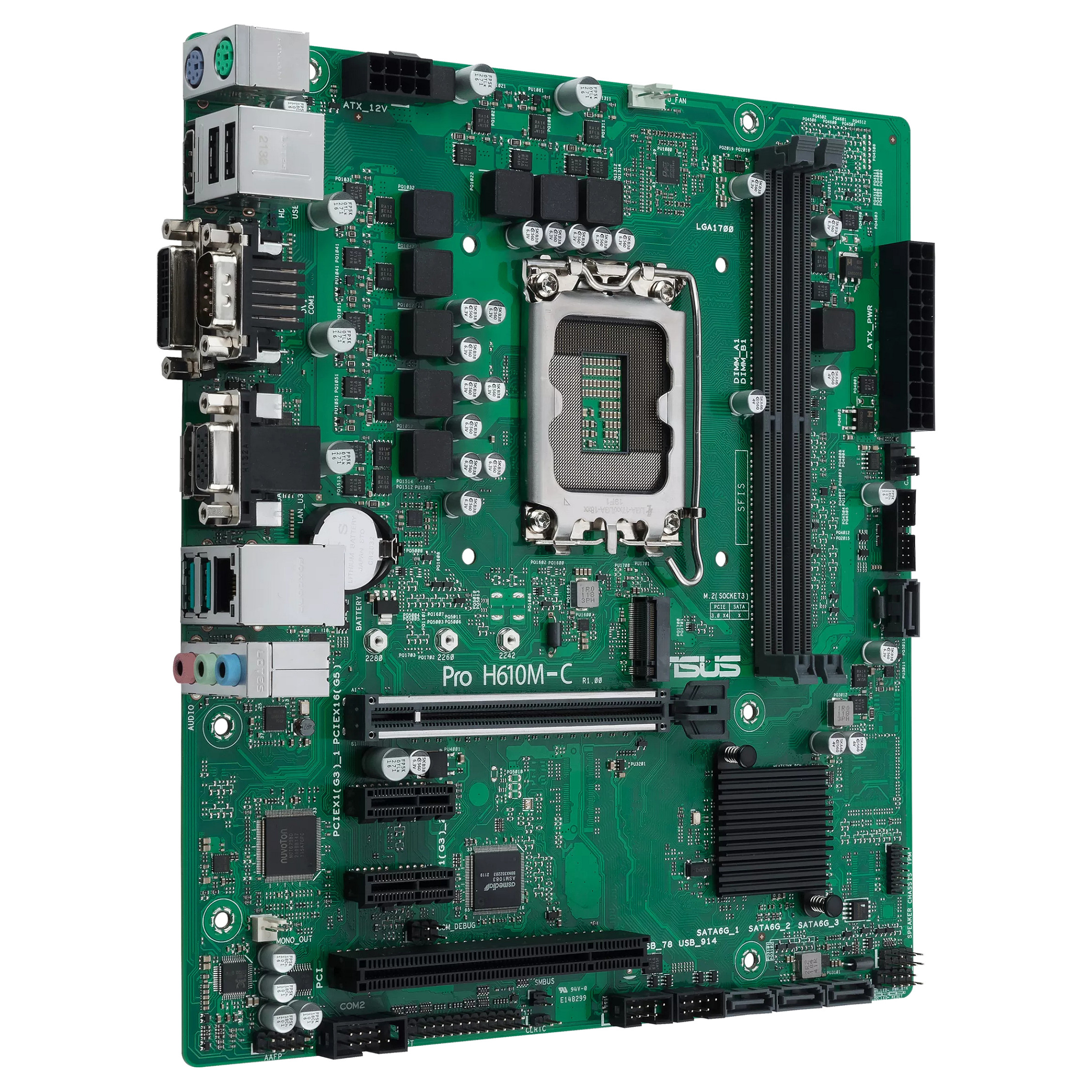 ASUS PRO H610M-C-CSM S1700/DDR5/DP-HDMI-DVI-VGA/PCI/24-7
