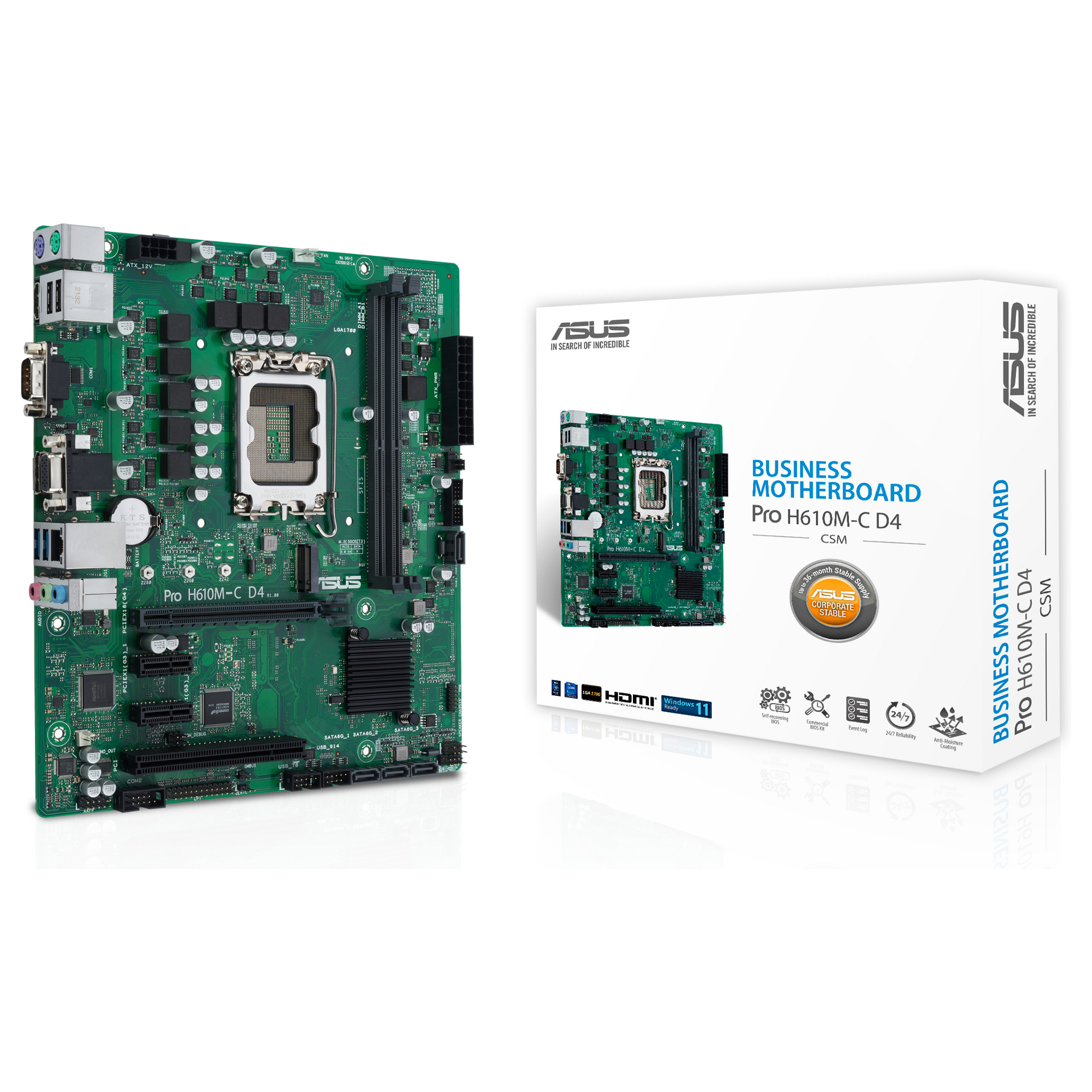 1700 ASUS PRO H610M-C-CSM DDR4
